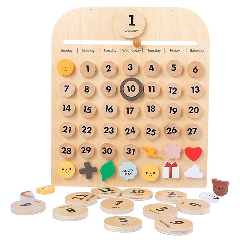 Magnetic Perpetual Calendar Babies Kids Infant Playtime on Carousell