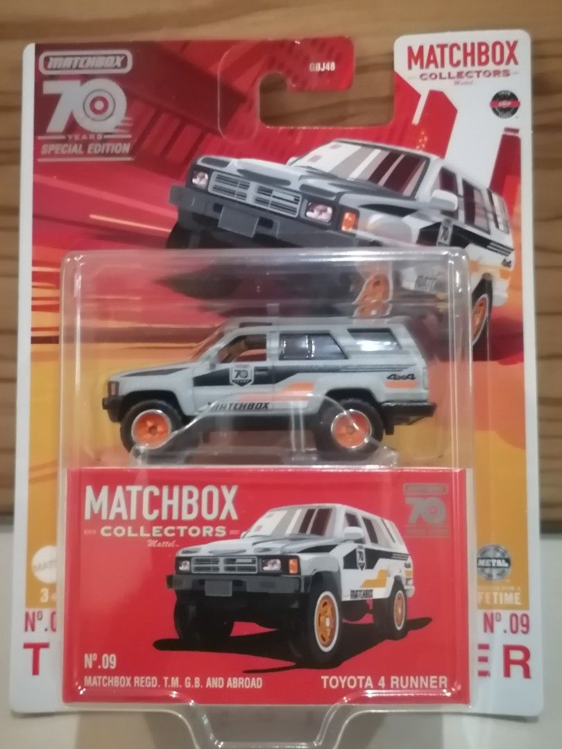 Matchbox 2023 Collectors 70 Years Special Edition No. Toyota Runner  Silver, Hobbies  Toys, Toys  Games on Carousell