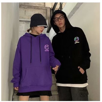 men s plus size hoodie reflective smiley print couple sweater top hip hop hoodie Men s Fashion Coats Jackets and Outerwear on Carousell