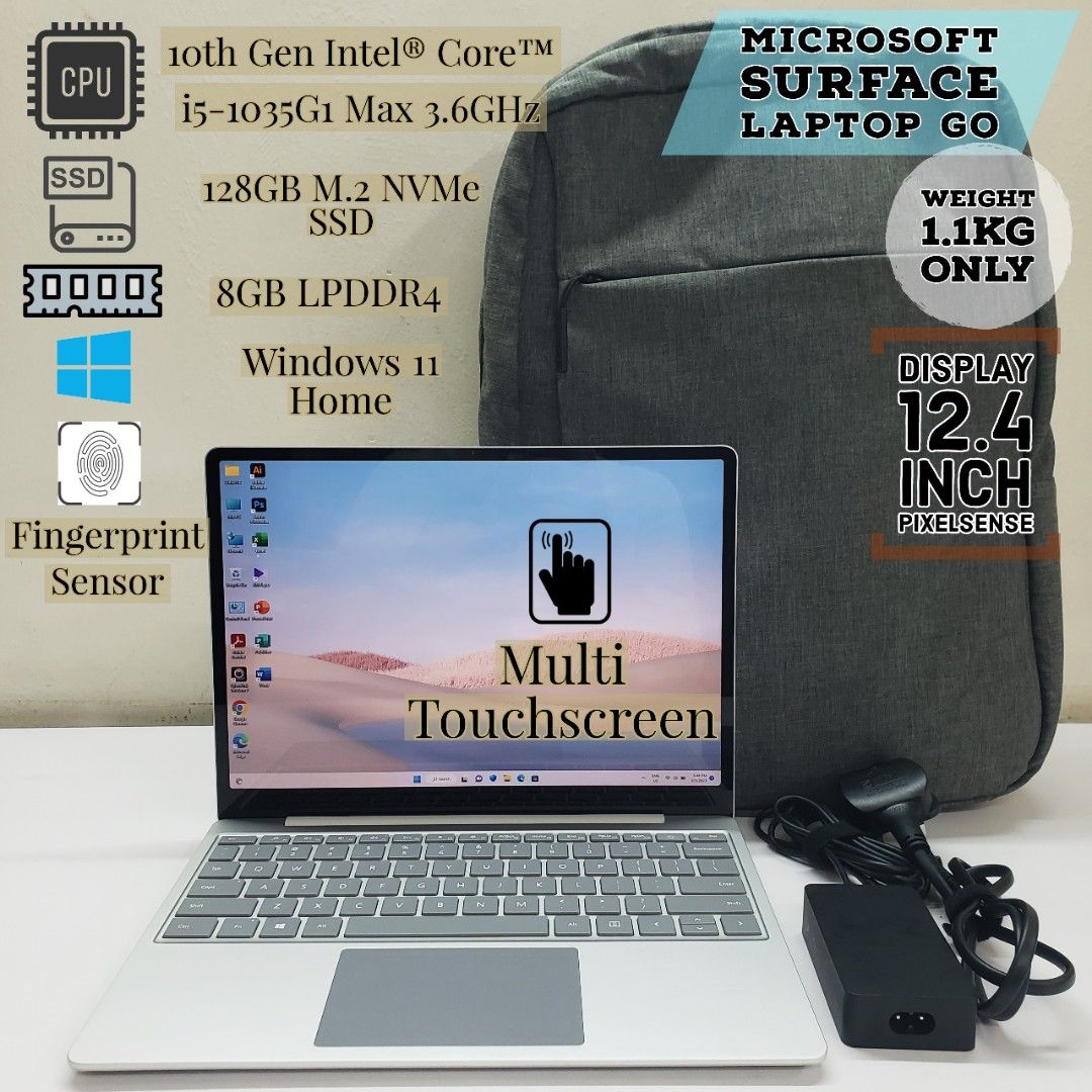 Microsoft Surface Laptop Go / 10th Gen Core i5 / 12.4" Multi