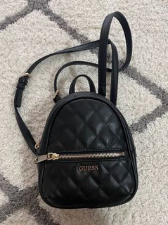 Mini Black Guess Backpack