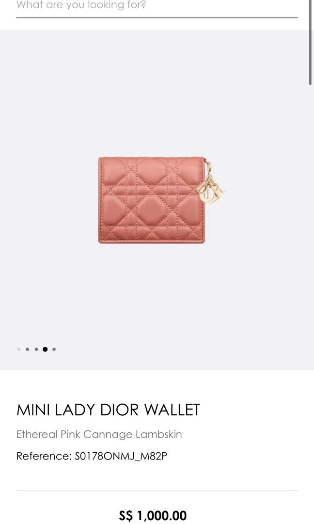 Dior - Lady Dior Micro Bag Ethereal Pink Cannage Lambskin - Women