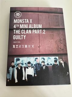 Monsta x 4th mini album the clean part.2 guilty
