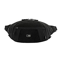 M-Tac Large Companion Waist Pack - Tactical Belt Bag EDC - Fanny Pack for Men (Black)