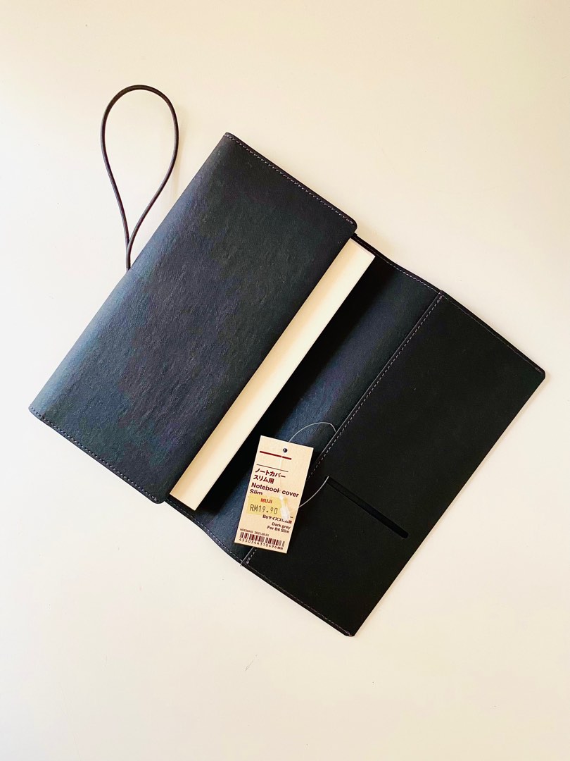 Muji Notebook Cover Slim, Hobbies & Toys, Stationery & Craft