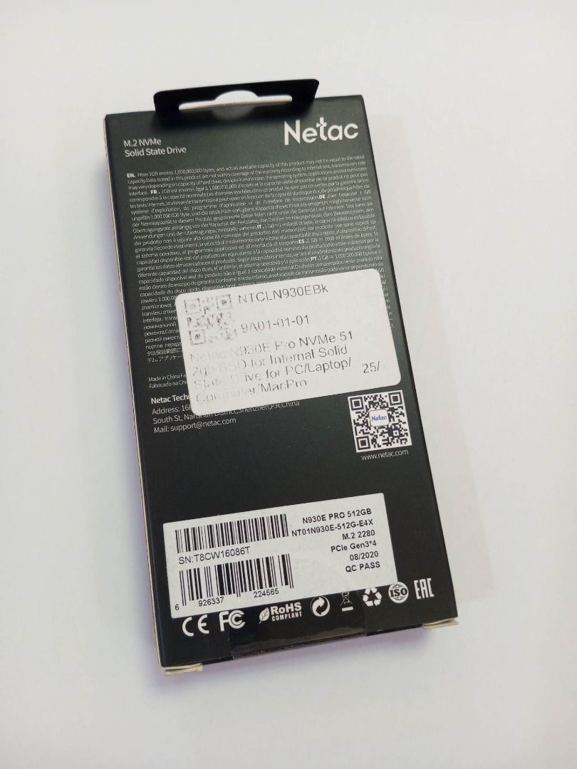 Netac N930E Pro NVMe 512gb M.2 SSD for Internal Solid State Drive ...