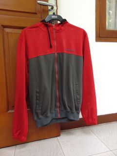 NEVADA Men Red Dark Grey Hoodie Sweater