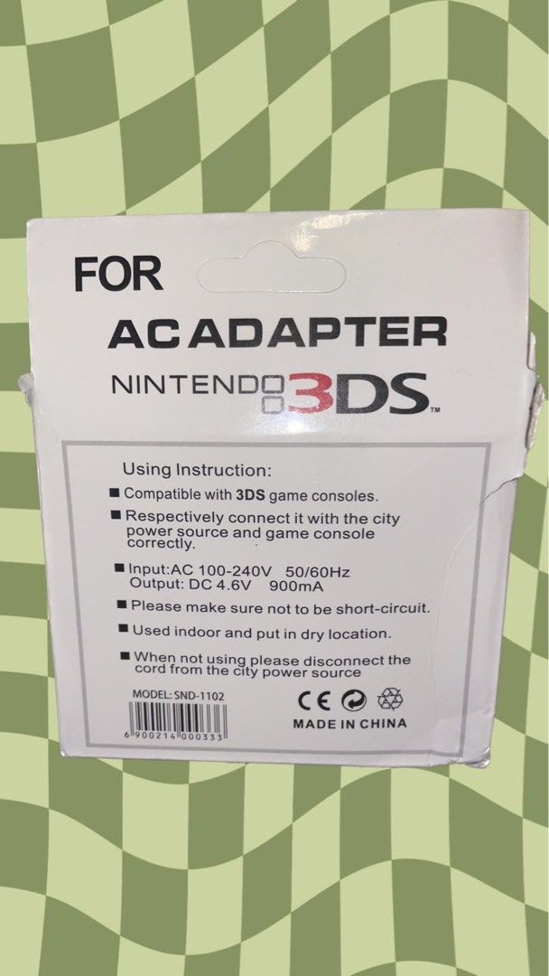 New Nintendo 3DS/3DS XL AC Adapter & Charging Station, Video Gaming, Gaming Accessories, Cables