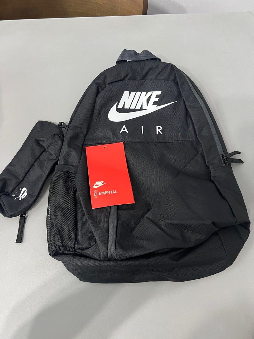 Nike Air Elemental backpack 22L black white 18 x12 x5