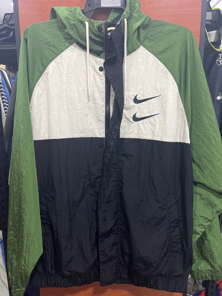 Nike double hotsell swoosh windbreaker
