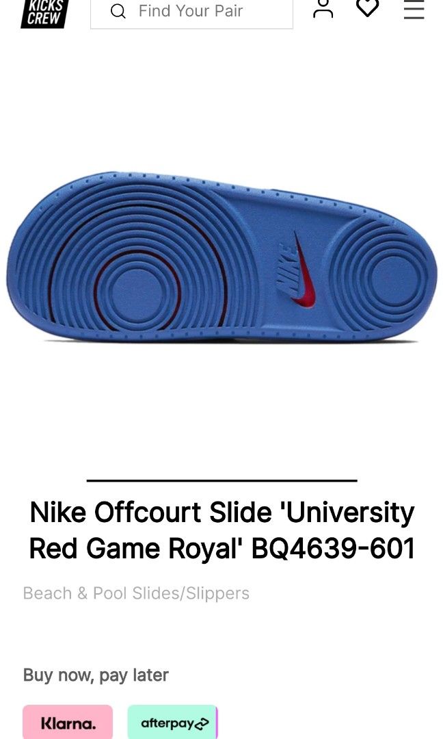 nike offcourt red