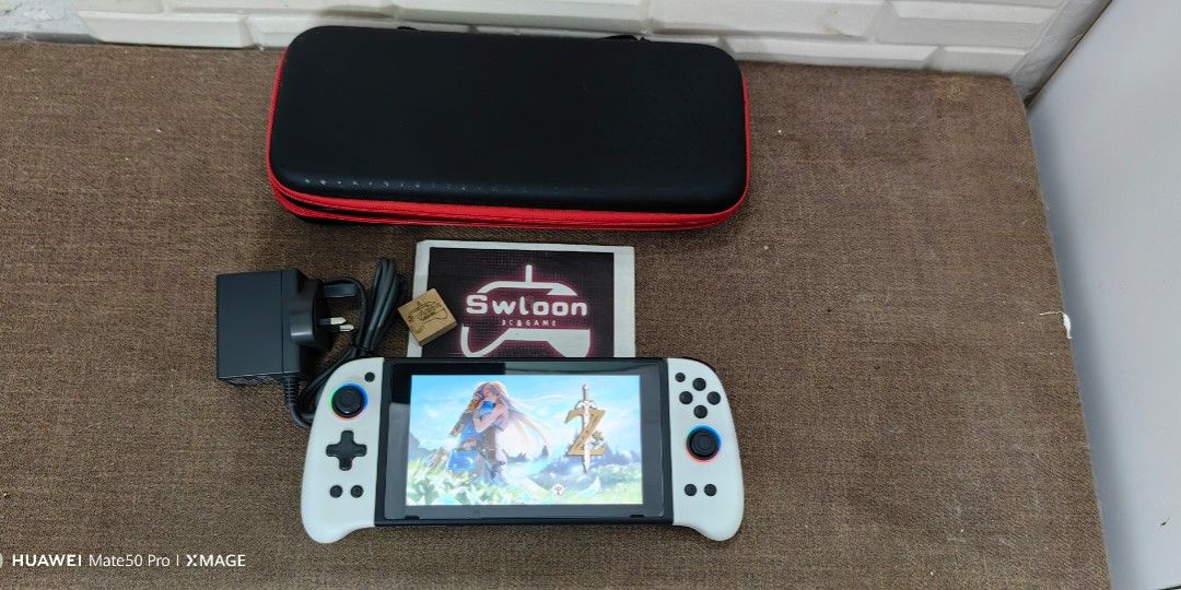 Nintendo switch V2 jailbreak set 256GB (used), Video Gaming, Video Game