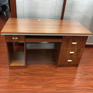 Wooden Office Table, 3 Months, Brown