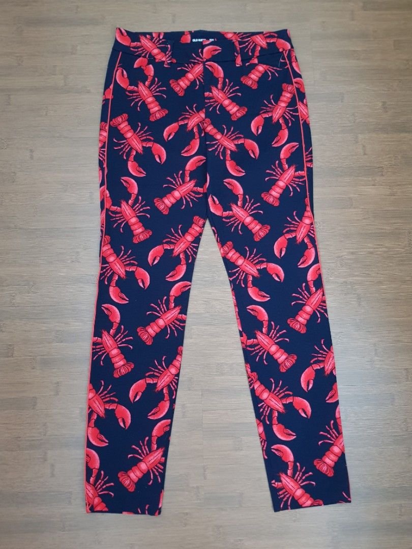 Old Navy Lobster Print Capri Pixie Ankle Pants