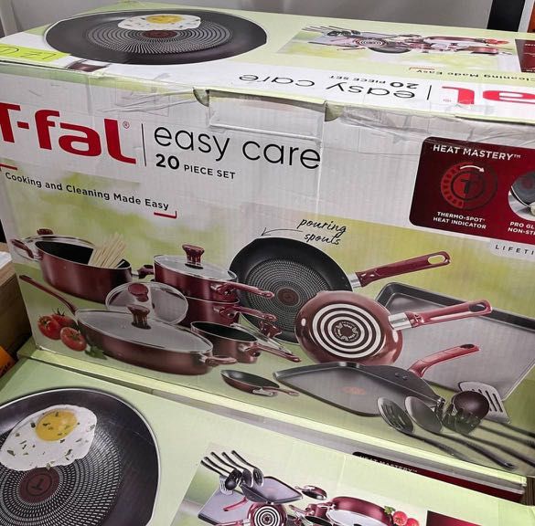 ORIGINAL! BRAND NEW! TFal Easy Care 20 pcs Set Red, TV & Home