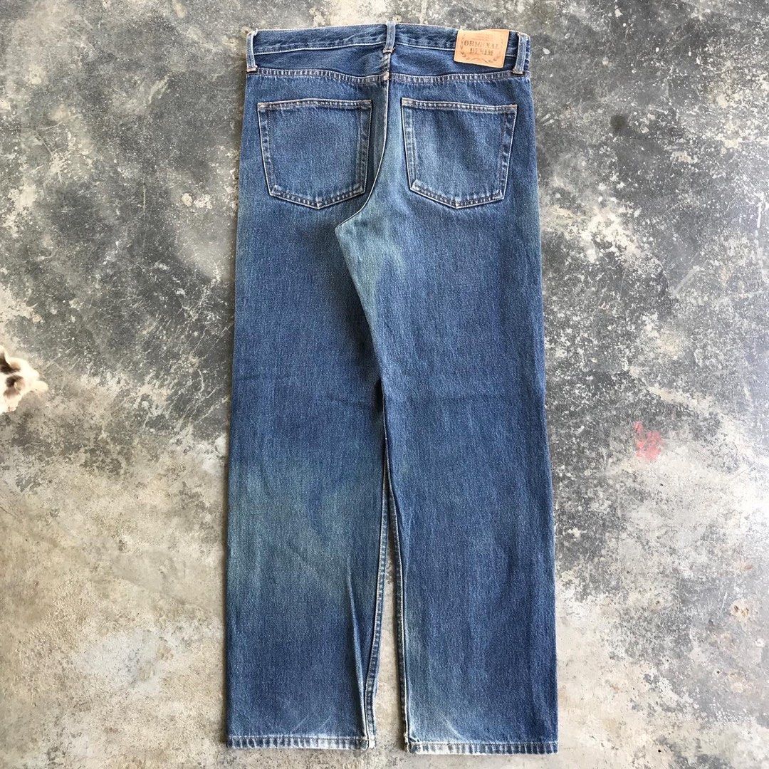 Original Denim Straight Cutting Jeans, Men's Fashion, Bottoms, Jeans on