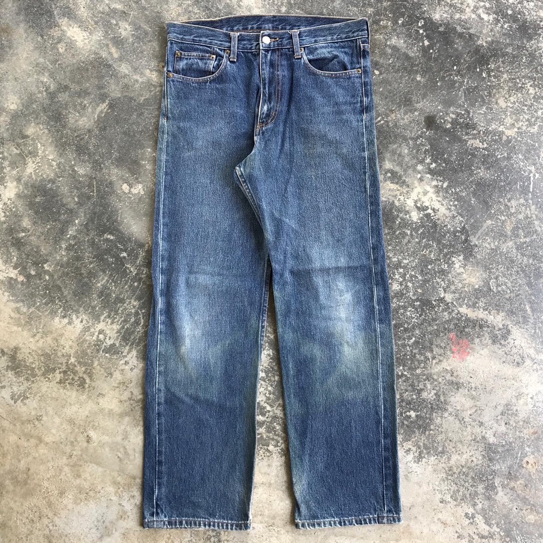 Original Denim Straight Cutting Jeans, Men's Fashion, Bottoms, Jeans on