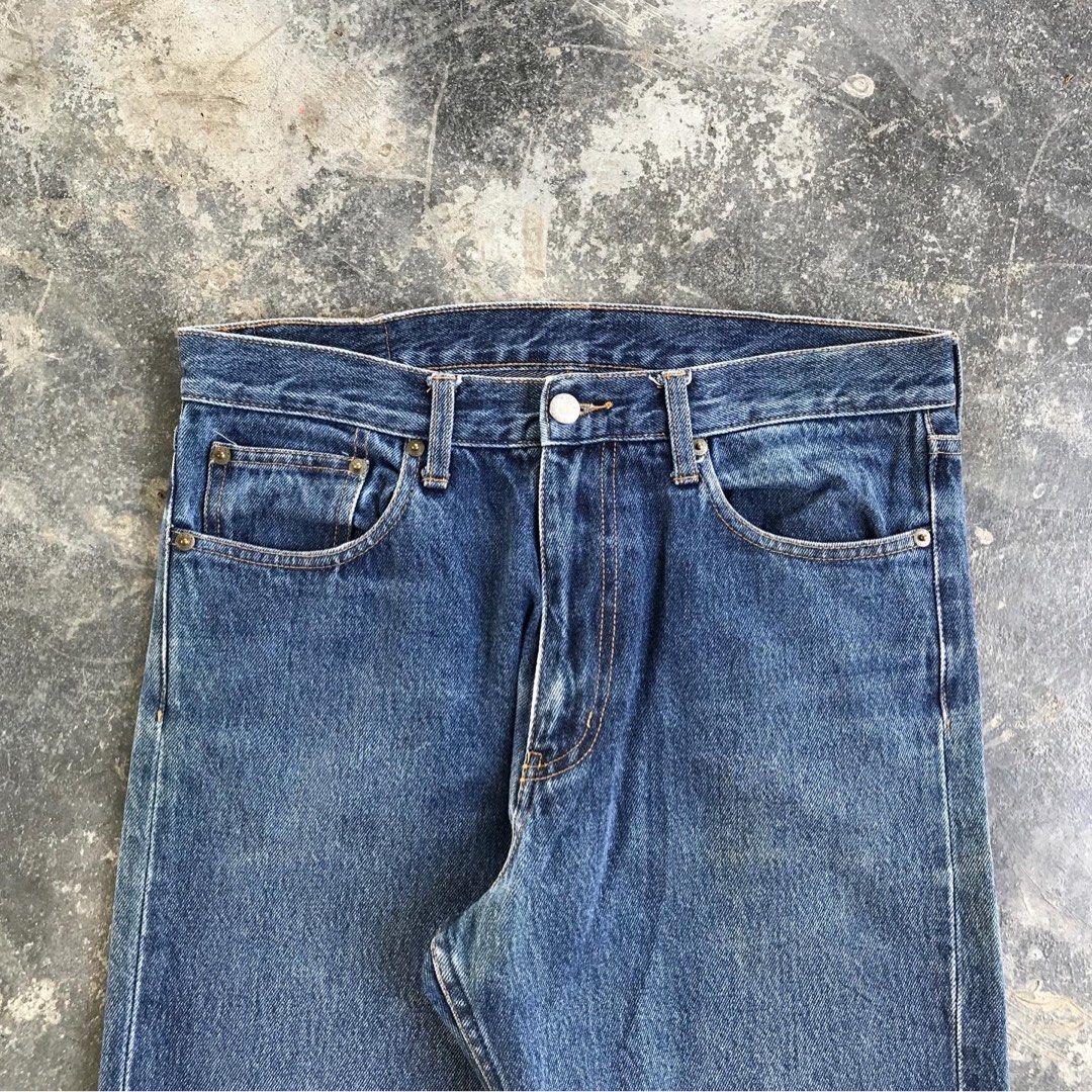 Original Denim Straight Cutting Jeans, Men's Fashion, Bottoms, Jeans on