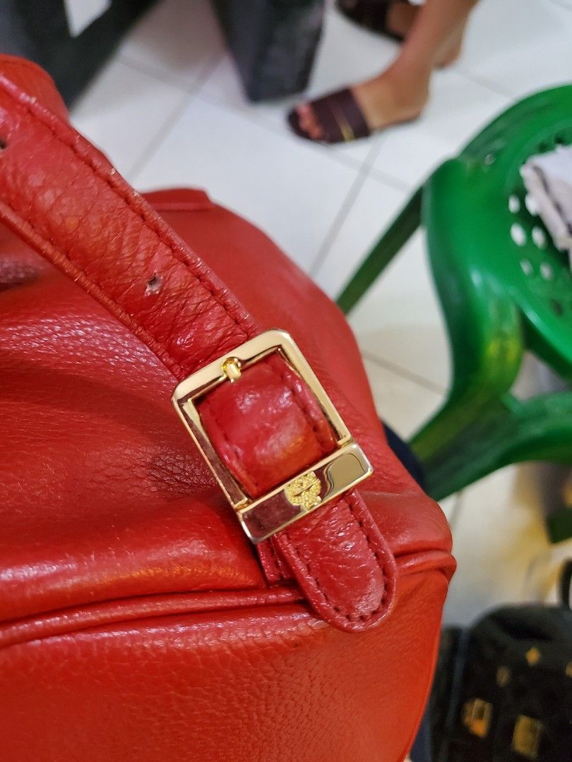 Original Mcm Mini backpack (Category: Luxury Bags & Wallets) located in Sogod. Submitted by silverriver_b6b903 (Listing ID 1229837013, Image 3). Description: Very nice Bag Durable pure leather Red orange Color.
