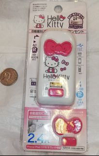 Original Sanrio Hello Kitty x Kashimura Portable Extension Plug w/ USB Charger adaptor only Small