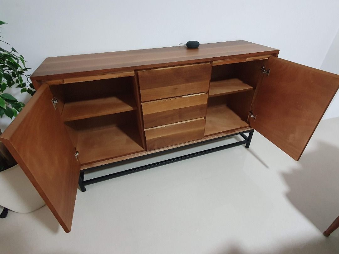 Courts Solid Wood Sideboard with 3 Drawers, Furniture & Home