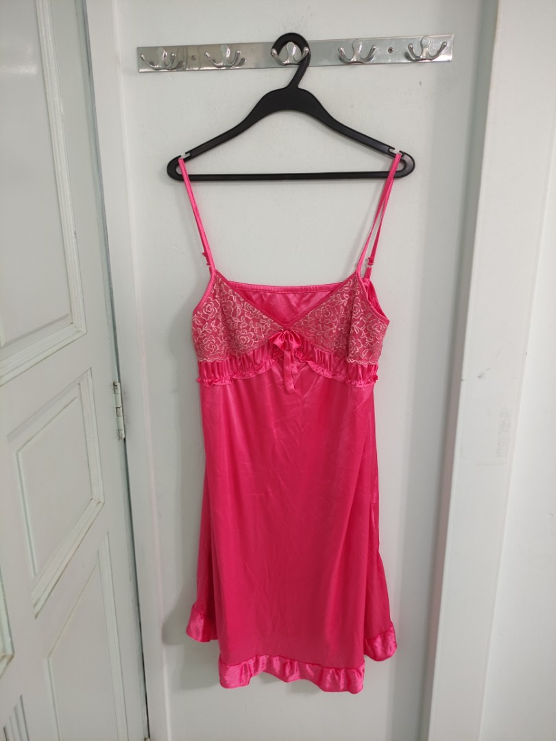 Pink Sexy Lingerie, Women's Fashion, Activewear on Carousell
