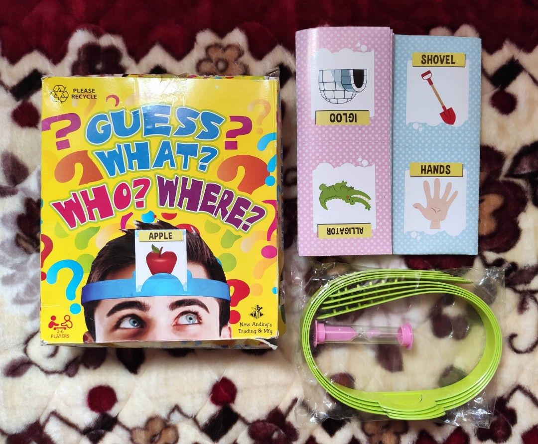Pinoy Henyo - Board Game - Guess What? Who? Where? Kids and Adult