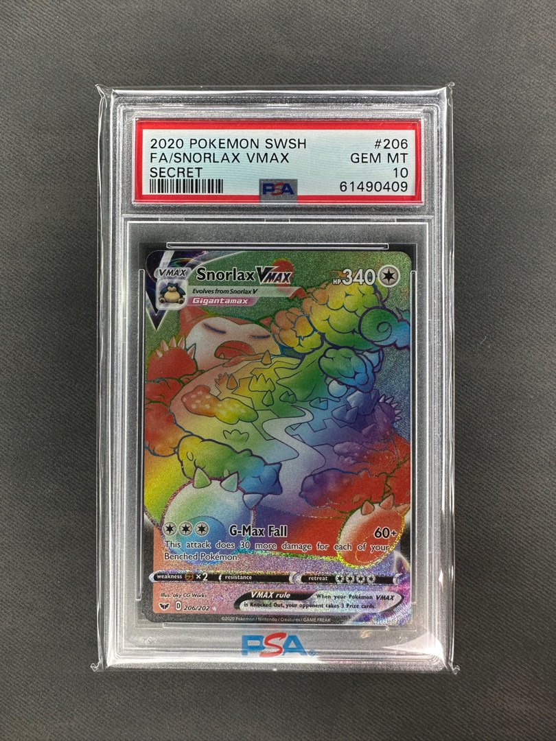 [Pokemon TCG] SWSH Snorlax Vmax Secret, Hobbies & Toys, Toys & Games on