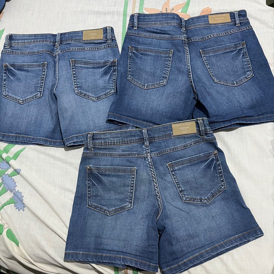 Preloved Promod short jeans dark denim