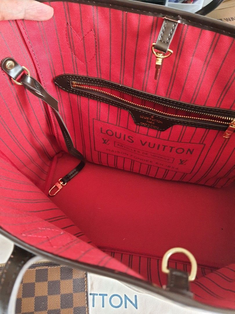 JFab Closet* Louis Vuitton Tote Bag Neverfull PM Damier *PreLoved