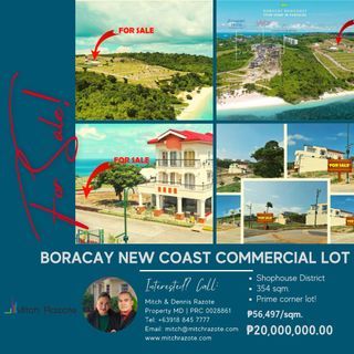 Prime Commercial Lot For Sale at the Shophouse District of Boracay Newcoast, Malay, Aklan