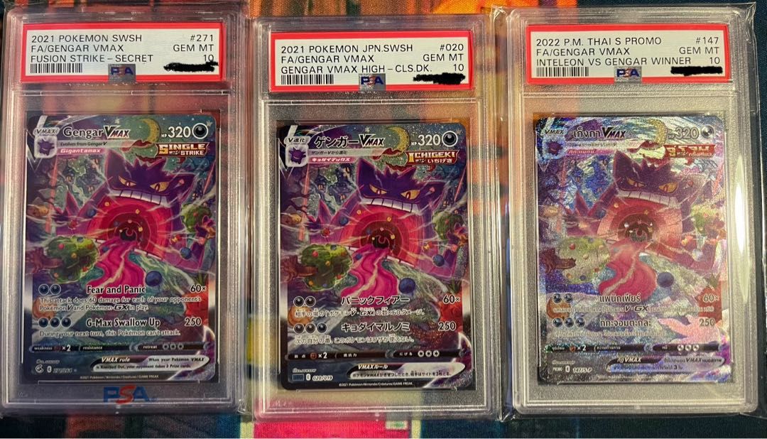 PSA 10 #20 Gengar Vmax Alternate Art Jap Pokémon Slab, Hobbies