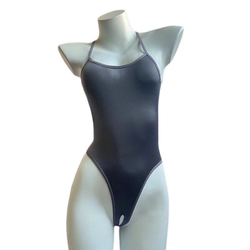 Ready Stock】Sexy Tight Bikini Bodysuit Swimwear Swimsuit Open