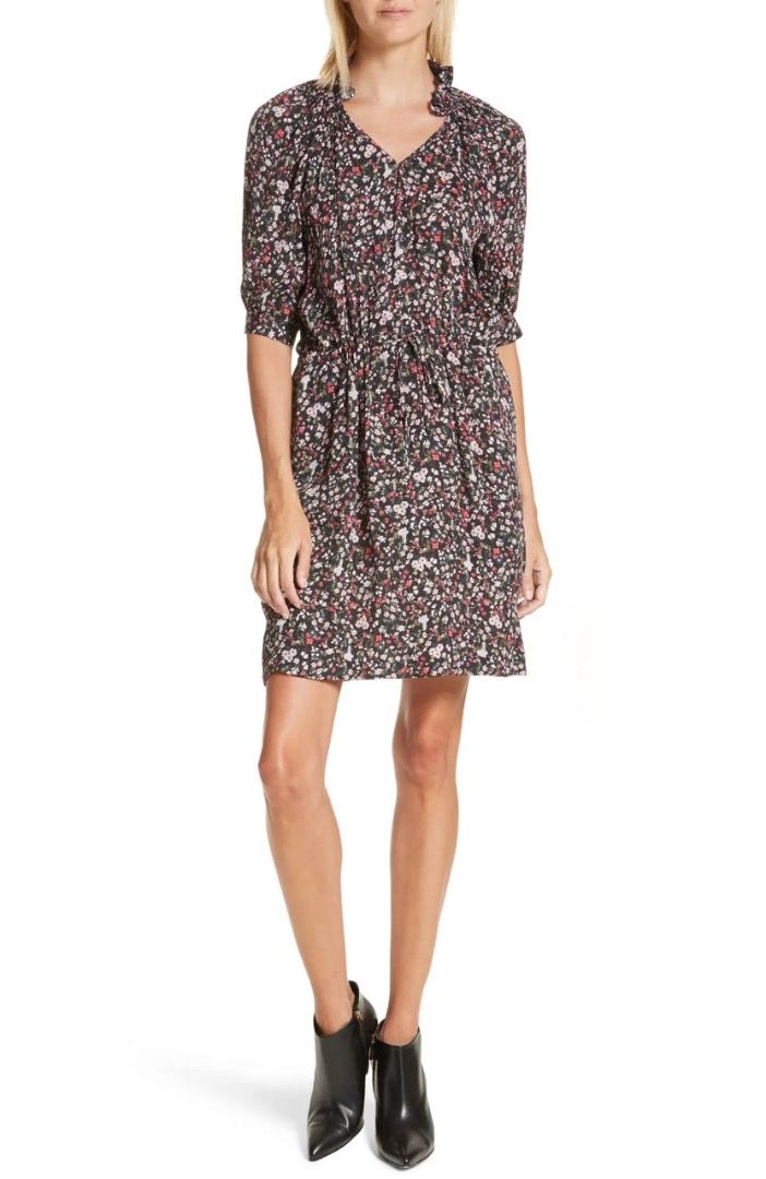 Rebecca taylor floral silk dress top