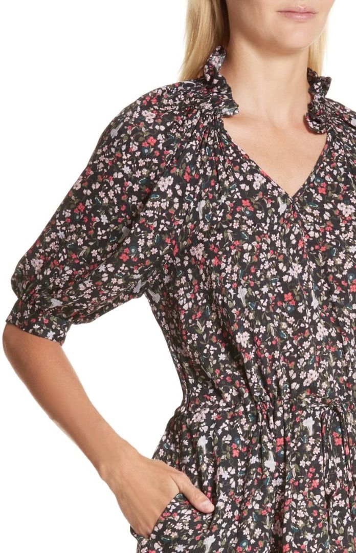 Rebecca taylor hotsell floral silk dress