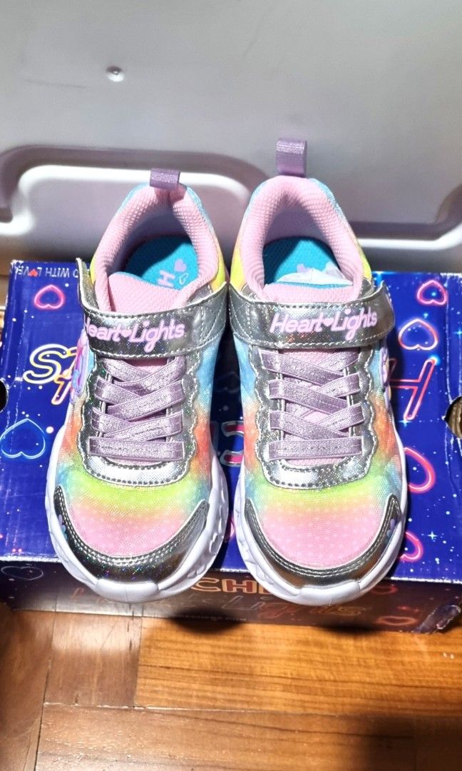 Sale BN Skechers Girl Shoes S Light Rainbow US12