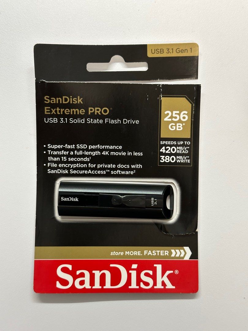 ダークブラウン 茶色 SanDisk Extreme Pro サンディスクポータブル No2