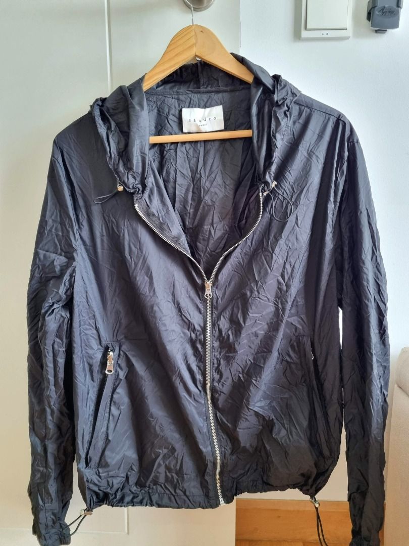 Sandro rain jacket foldable integrated pouch
