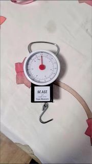 Scales 32kg portable mechanical weighing household small scale spring scale portable scale high-precision hook with ruler