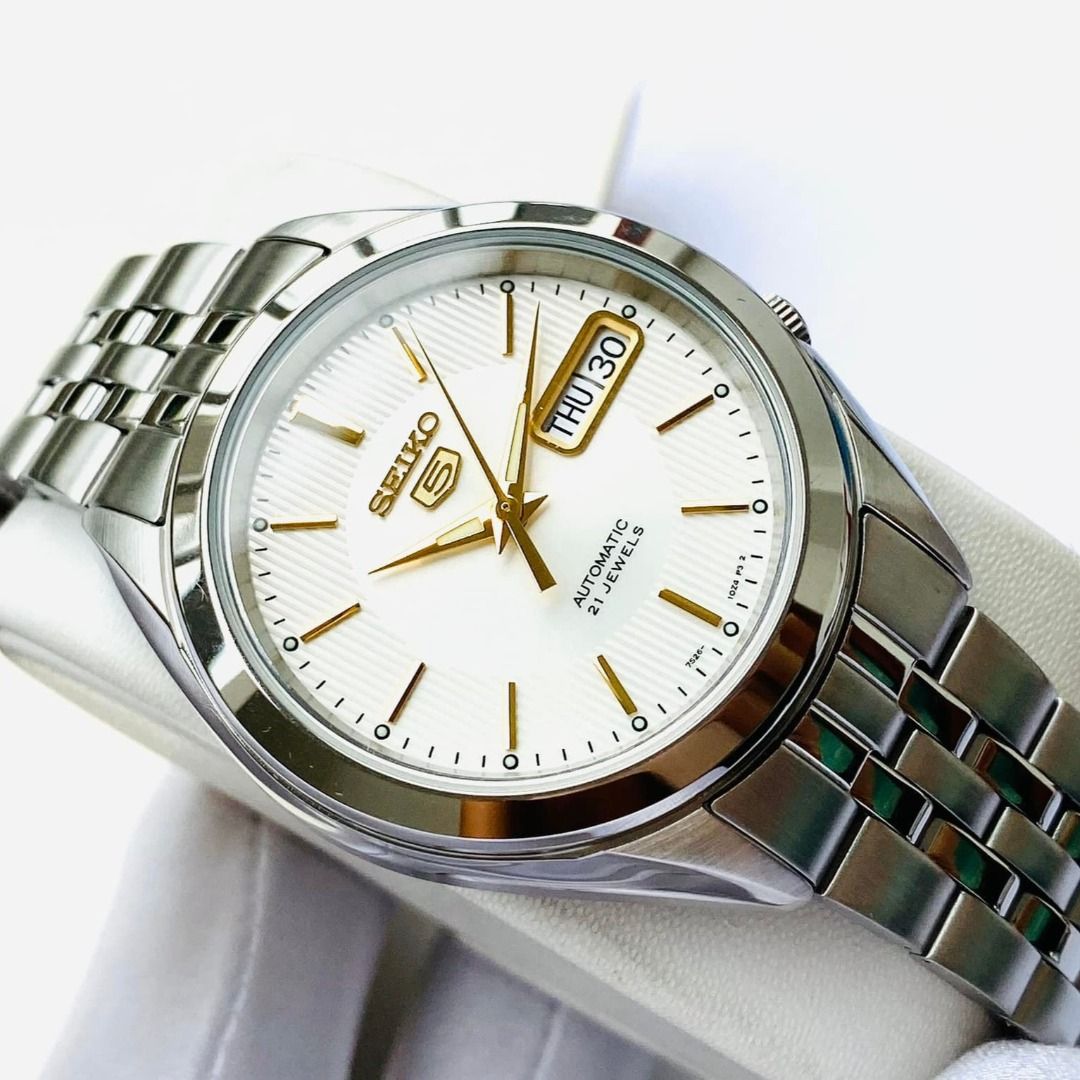 Seiko 5 SNKL17 Men s Unisex Automatic Silver Dial Stainless