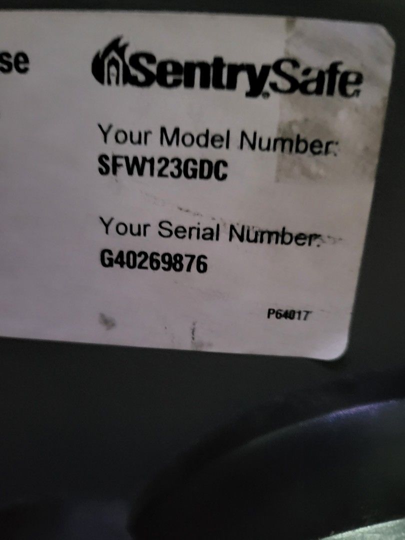 SENTRY SAFE STW123GDC (Category: Safe) located in Marikina City. Submitted by skowshop (Listing ID 1229923755, Image 2). Description: used Sentry Safe for sale SRP price 34000 complete with key and password combination.