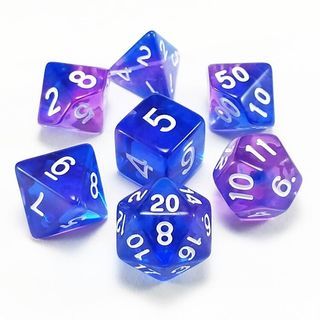 Seraphim Tears Dice Set (7pcs) for Dungeons & Dragons