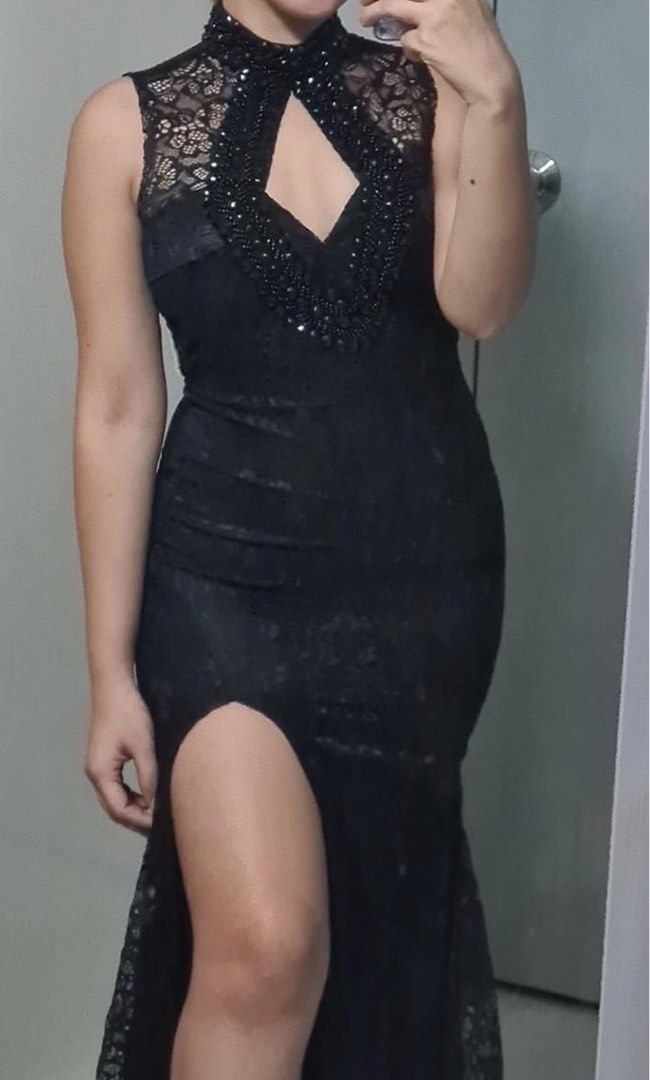 Black Prom Gown,Sexy Evening Gown Formal Dresses
