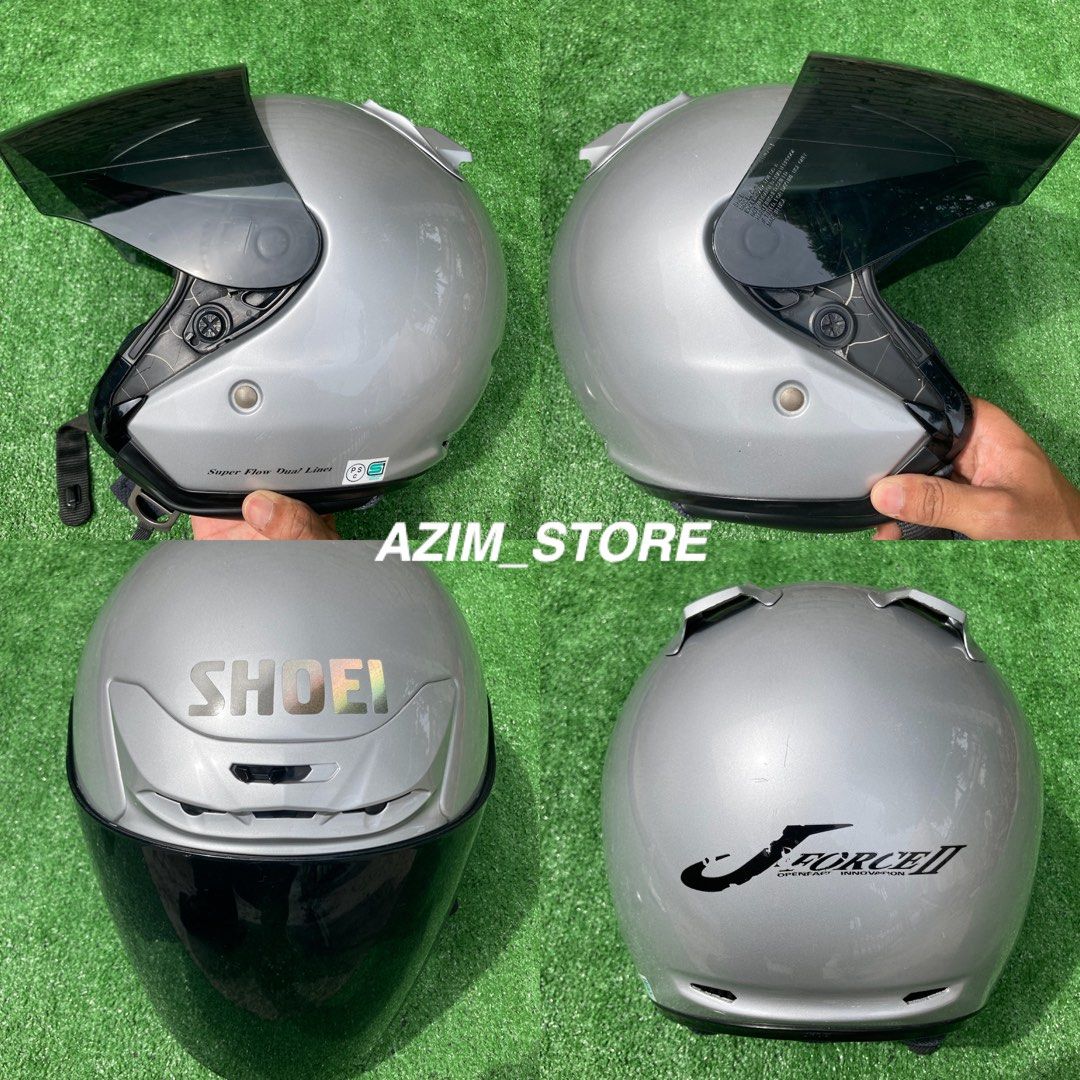 Shoei Jforce 2 Silver Hobbies Toys Collectibles Memorabilia