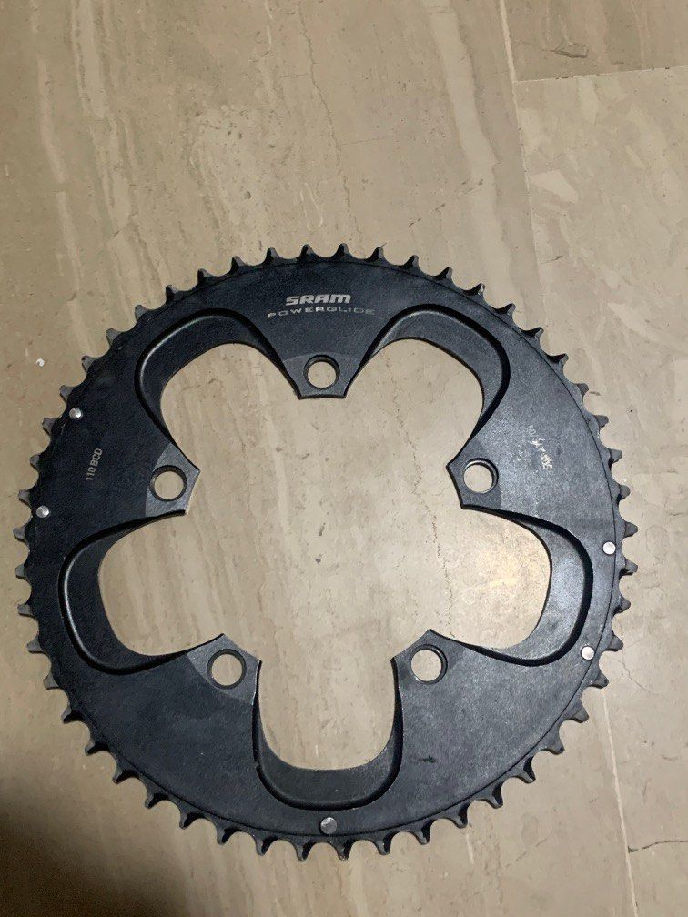 Sram powerglide 50t 110bcd chainring road crankset 10s 10 speed