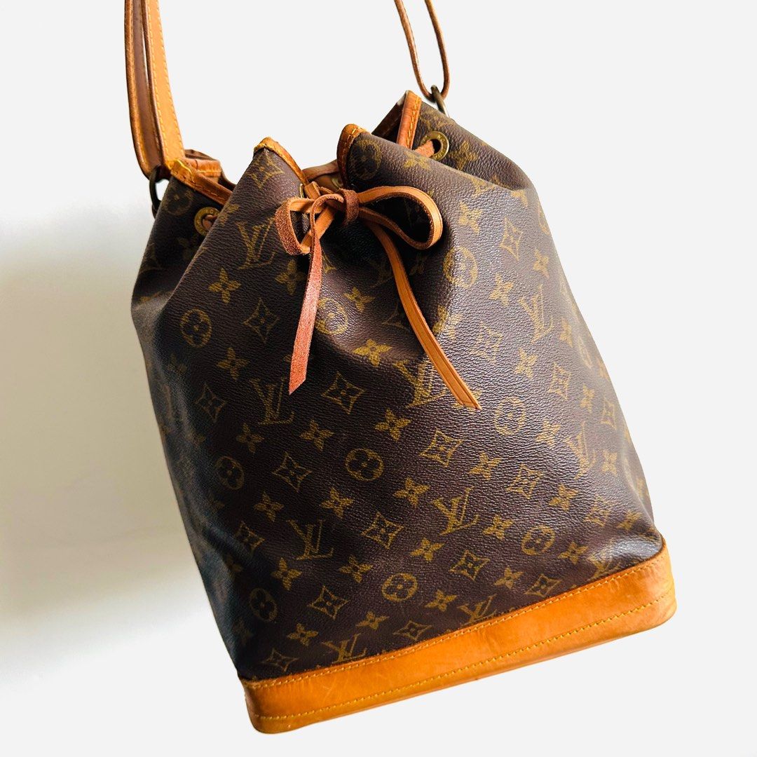 Louis Vuitton Monogram Petit Noe Shoulder Bag LV Bucket Bag (USED), Luxury,  Bags & Wallets on Carousell
