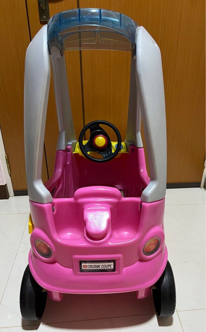Step 2 Car Easy Turn Coupe pink kids ride on car, Babies & Kids, Infant