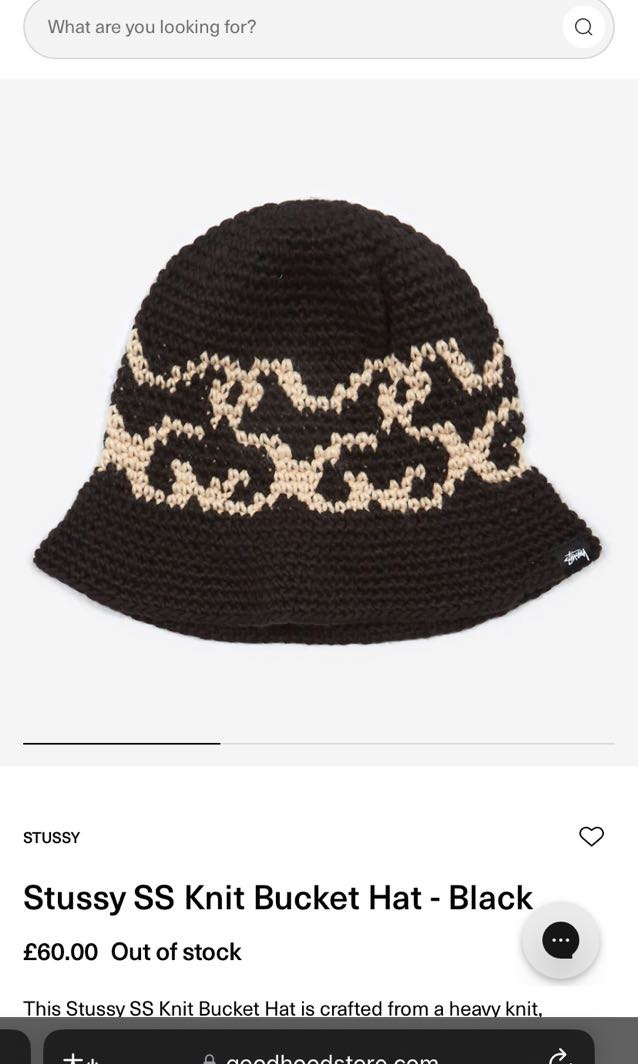 Stussy ss knit bucket hat, 她的時尚, 手錶及配件, 帽在旋轉拍賣