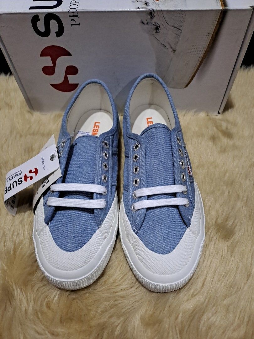 Superga Denim Shoes Unisex EU 42 Women s Fashion Footwear Sneakers on Carousell