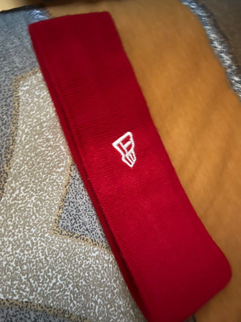Supreme New Era Big Logo Headband Red 頭帶, 名牌, 飾物及配件
